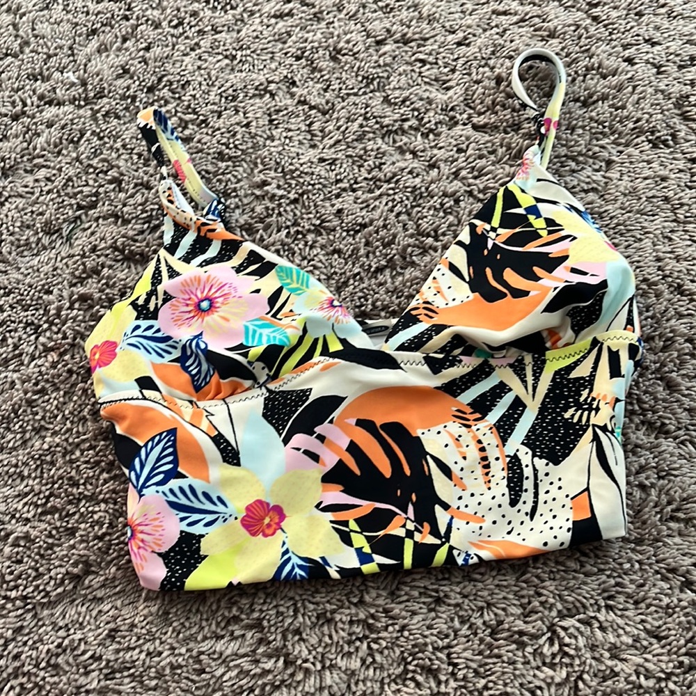 Tropical bikini top